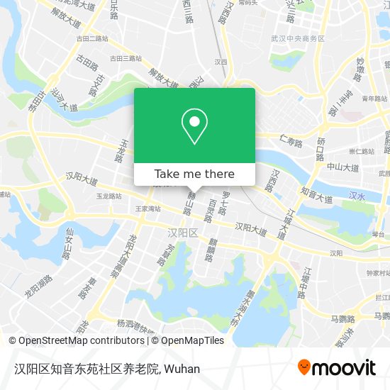 汉阳区知音东苑社区养老院 map