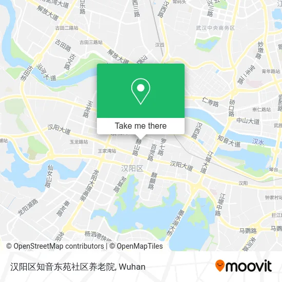 汉阳区知音东苑社区养老院 map