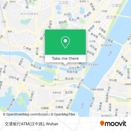 交通银行ATM(汉中路) map