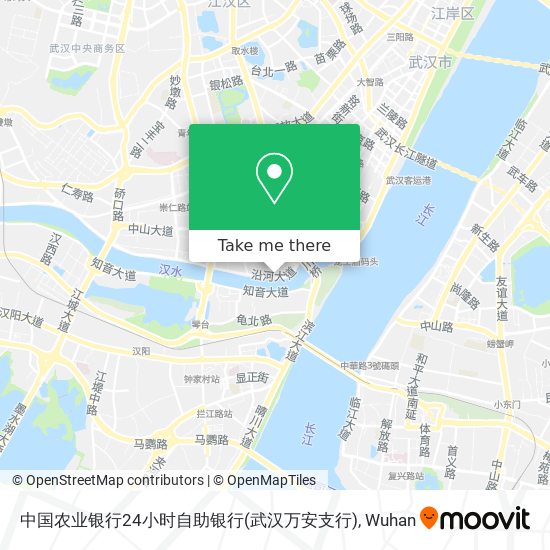 中国农业银行24小时自助银行(武汉万安支行) map