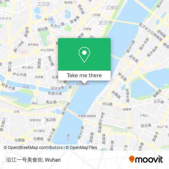沿江一号美食街 map