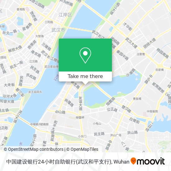 中国建设银行24小时自助银行(武汉和平支行) map