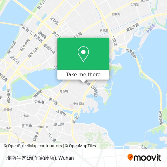 淮南牛肉汤(车家岭店) map