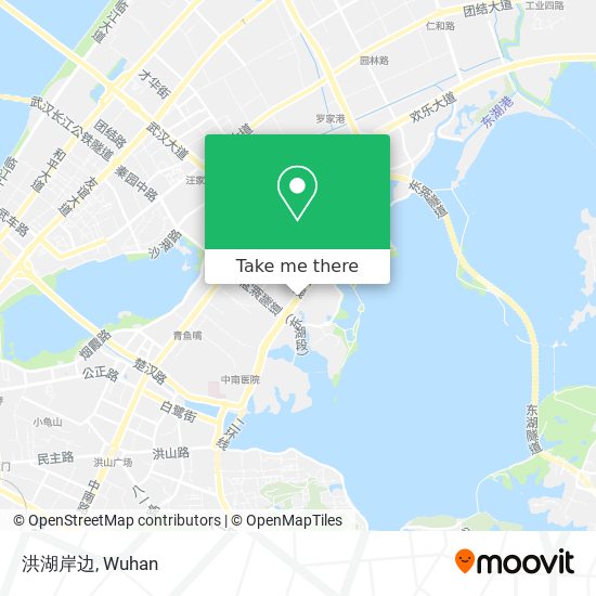 洪湖岸边 map