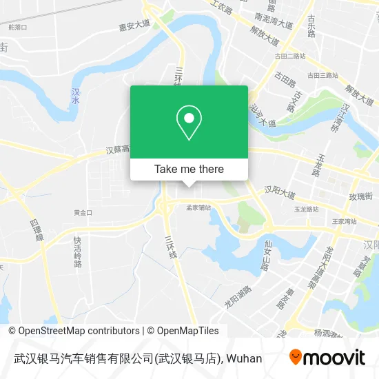 武汉银马汽车销售有限公司(武汉银马店) map