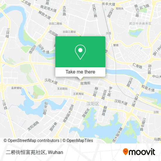 二桥街恒富苑社区 map