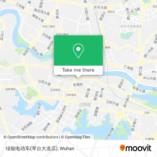 绿能电动车(琴台大道店) map