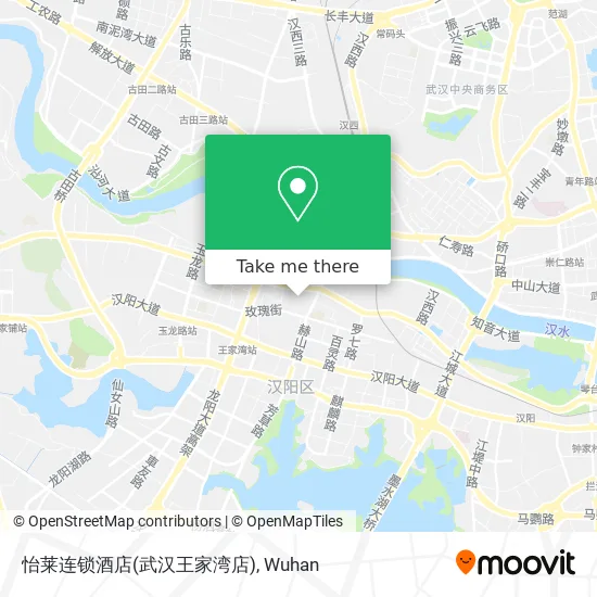 怡莱连锁酒店(武汉王家湾店) map