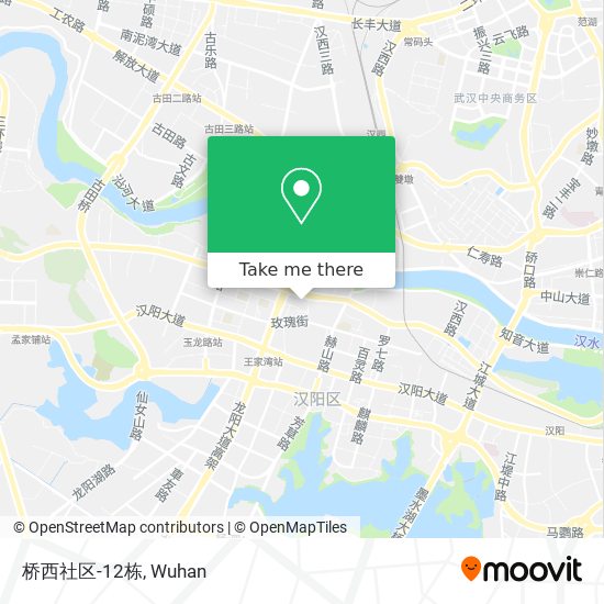 桥西社区-12栋 map