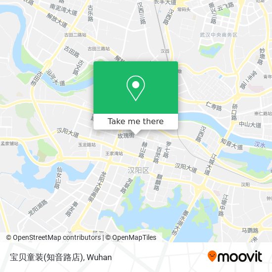 宝贝童装(知音路店) map