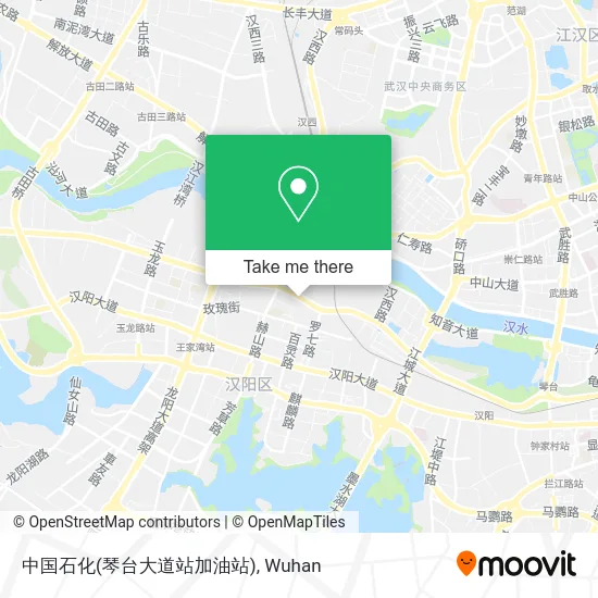 中国石化(琴台大道站加油站) map