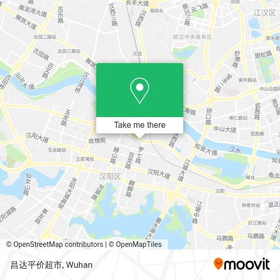 昌达平价超市 map