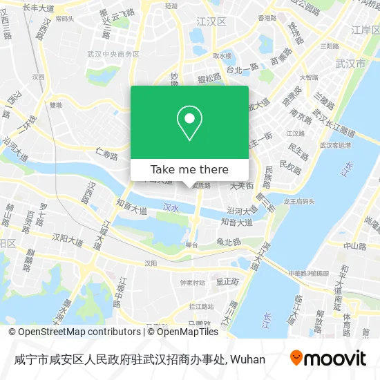咸宁市咸安区人民政府驻武汉招商办事处 map