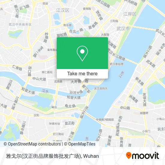 雅戈尔(汉正街品牌服饰批发广场) map