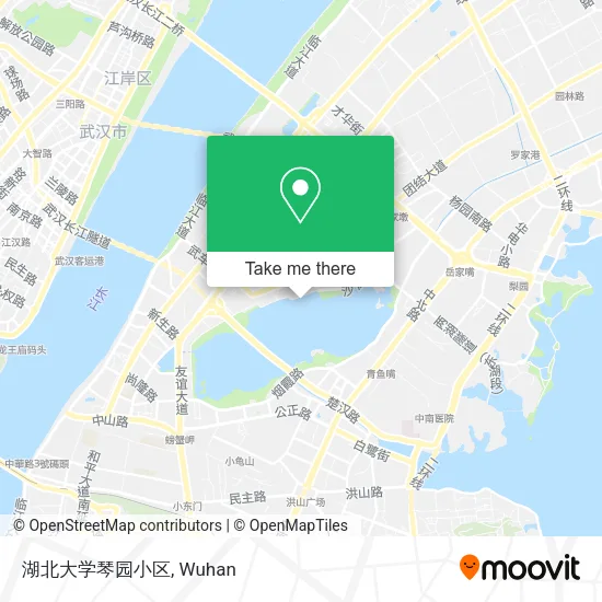 湖北大学琴园小区 map