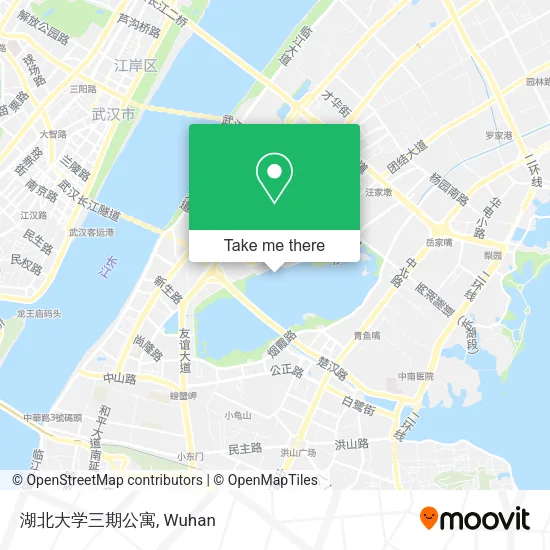 湖北大学三期公寓 map