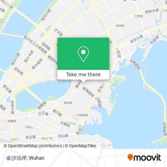 金沙泊岸 map