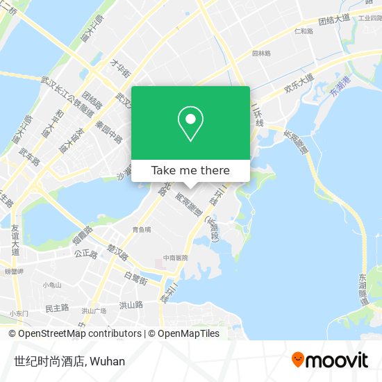 世纪时尚酒店 map