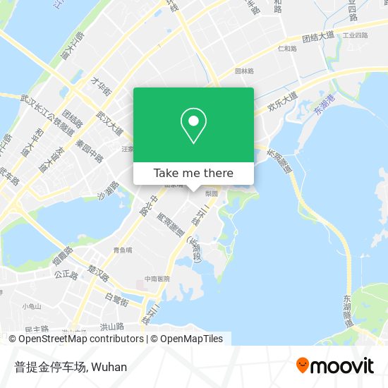 普提金停车场 map