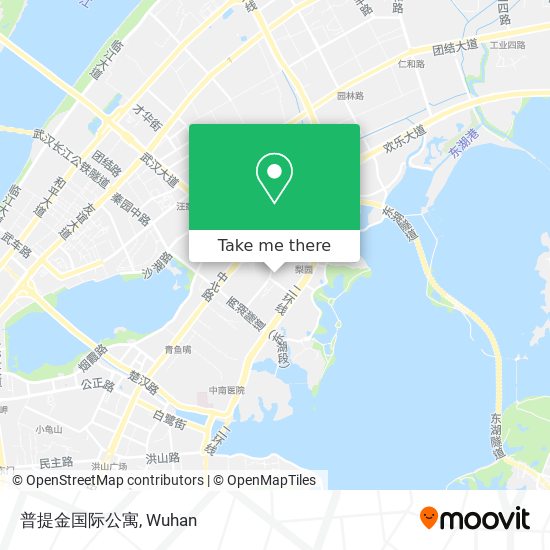 普提金国际公寓 map