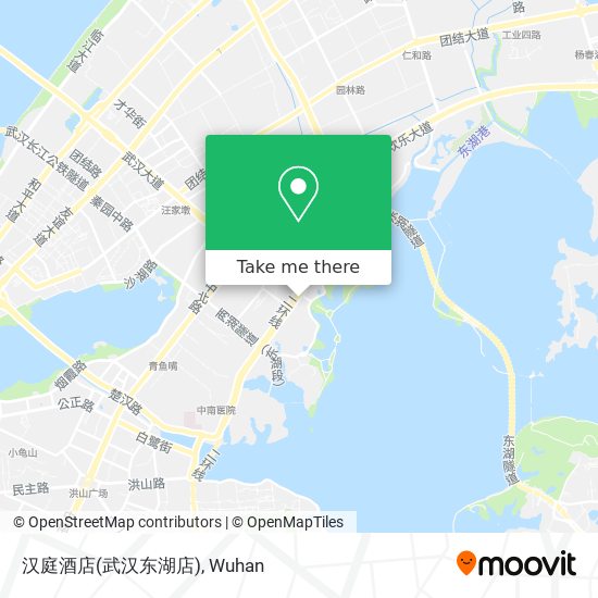 汉庭酒店(武汉东湖店) map