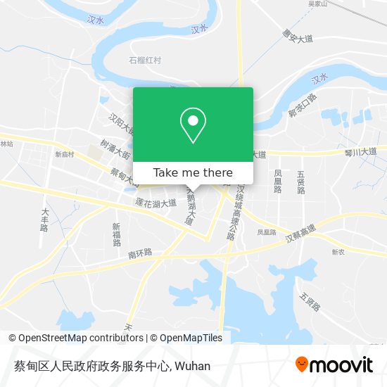 蔡甸区人民政府政务服务中心 map