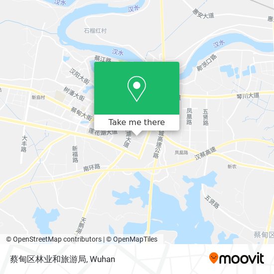 蔡甸区林业和旅游局 map