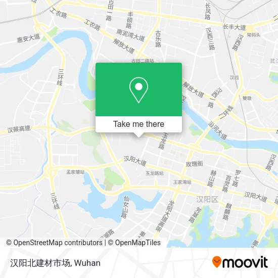汉阳北建材市场 map