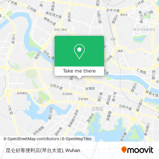昆仑好客便利店(琴台大道) map