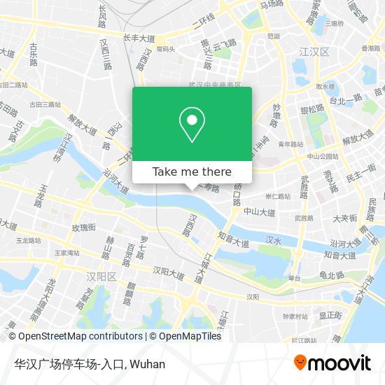华汉广场停车场-入口 map