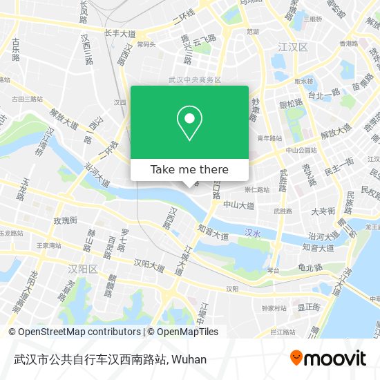 武汉市公共自行车汉西南路站 map