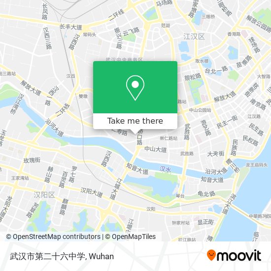 武汉市第二十六中学 map