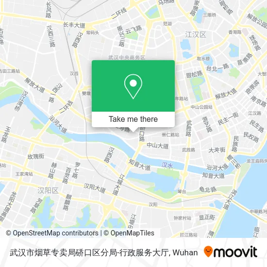 武汉市烟草专卖局硚口区分局-行政服务大厅 map