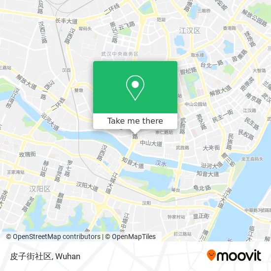 皮子街社区 map