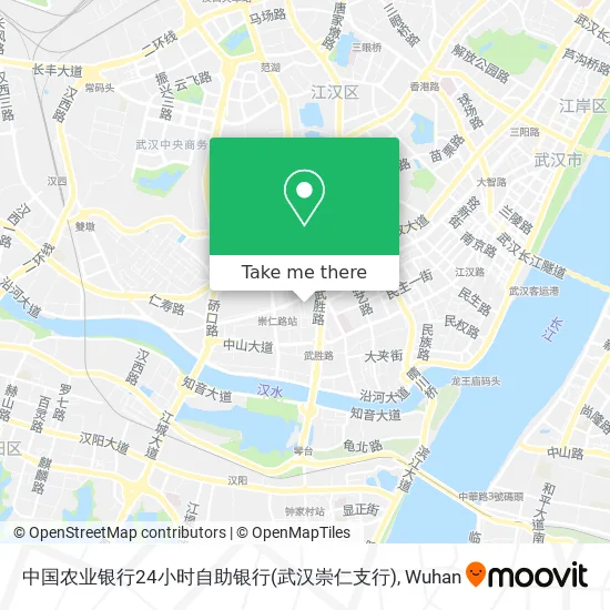 中国农业银行24小时自助银行(武汉崇仁支行) map