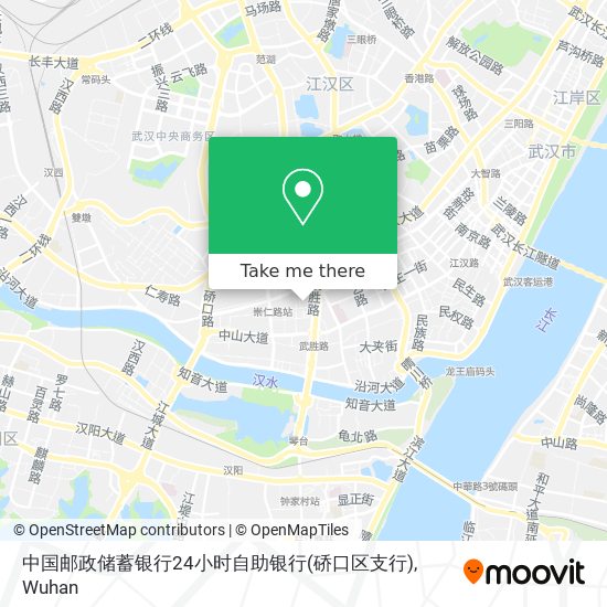 中国邮政储蓄银行24小时自助银行(硚口区支行) map