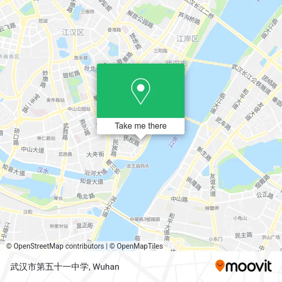 武汉市第五十一中学 map
