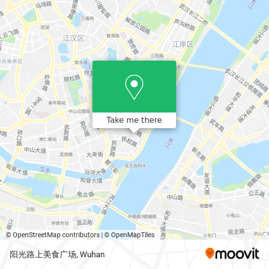 阳光路上美食广场 map