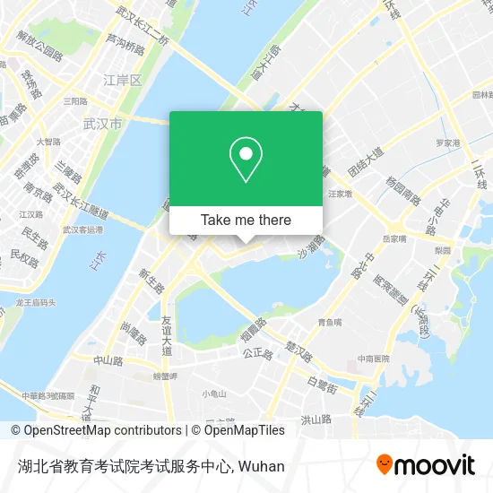 湖北省教育考试院考试服务中心 map