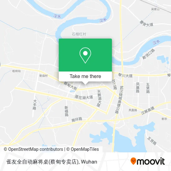 雀友全自动麻将桌(蔡甸专卖店) map
