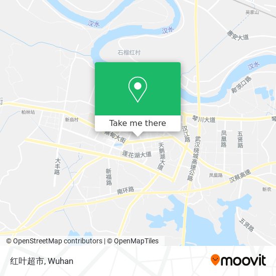 红叶超市 map
