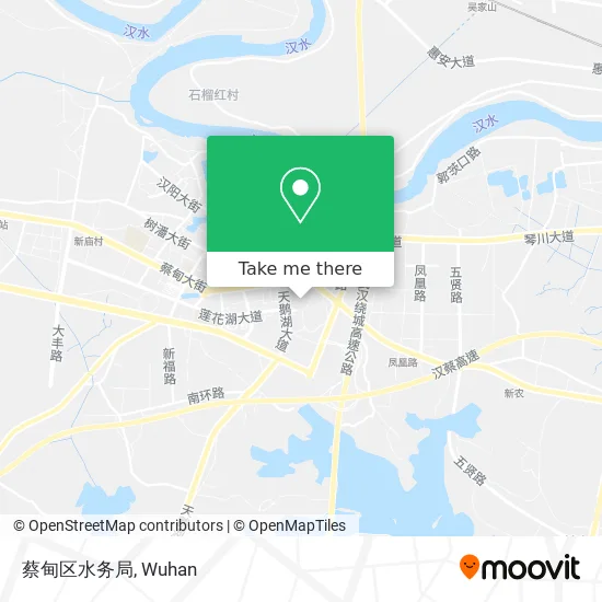 蔡甸区水务局 map