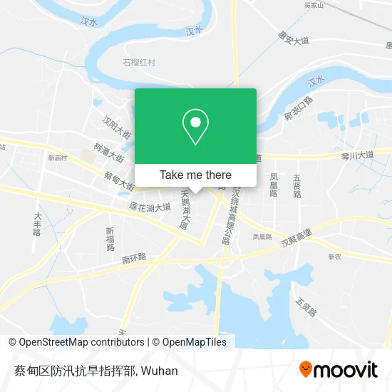 蔡甸区防汛抗旱指挥部 map