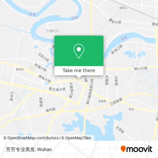 芳芳专业美发 map