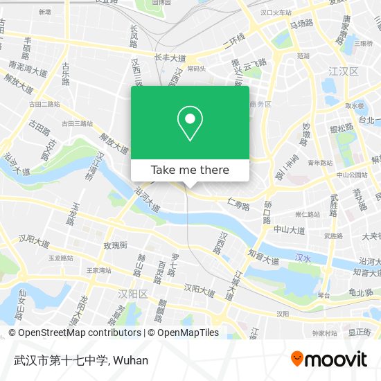 武汉市第十七中学 map
