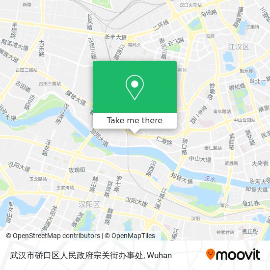 武汉市硚口区人民政府宗关街办事处 map