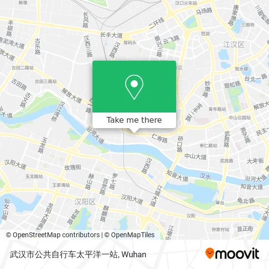武汉市公共自行车太平洋一站 map