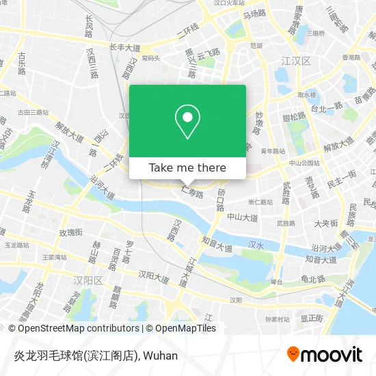 炎龙羽毛球馆(滨江阁店) map