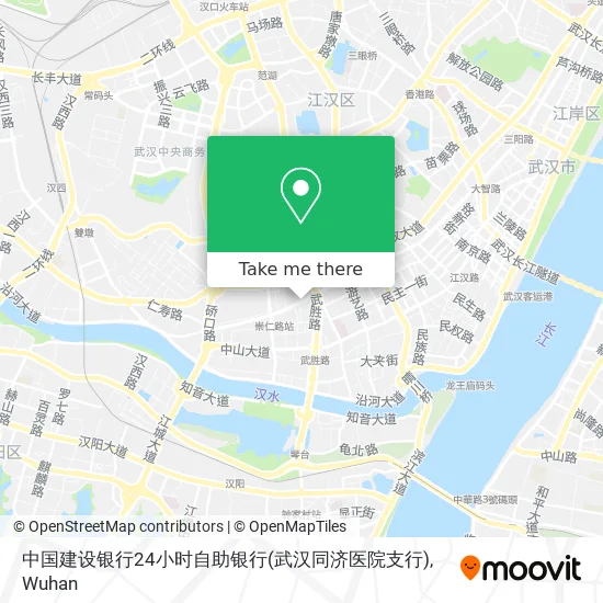 中国建设银行24小时自助银行(武汉同济医院支行) map