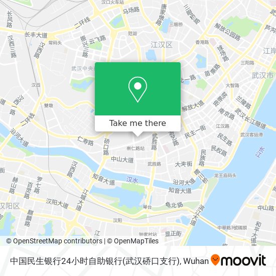 中国民生银行24小时自助银行(武汉硚口支行) map
